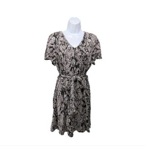 NWT Chico's 2 Tropical Knit Dress L Short Sleeve Casual #drs17